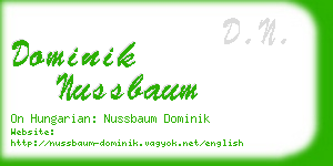 dominik nussbaum business card